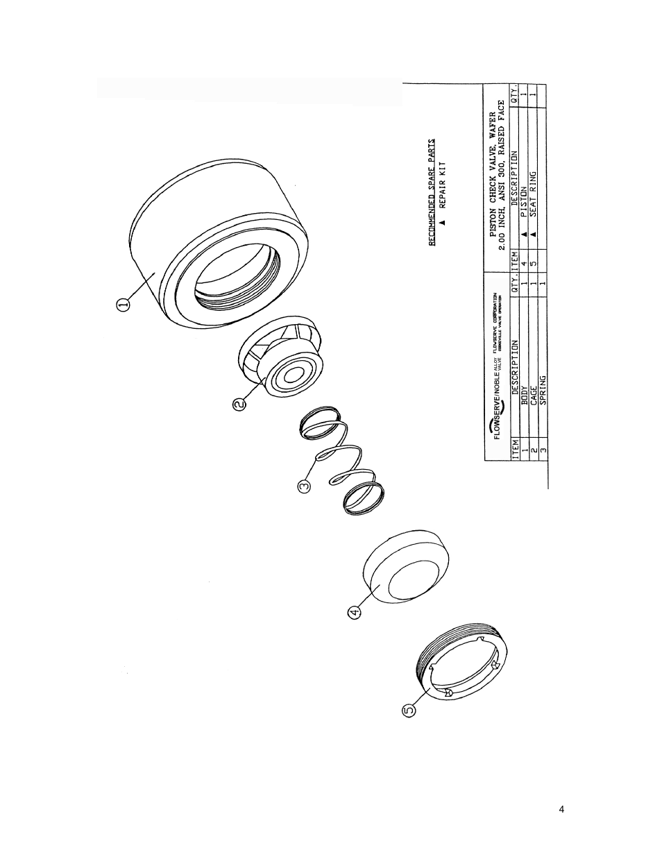 Flowserve Noble Alloy Piston Check IOM User Manual | Page 6 / 6