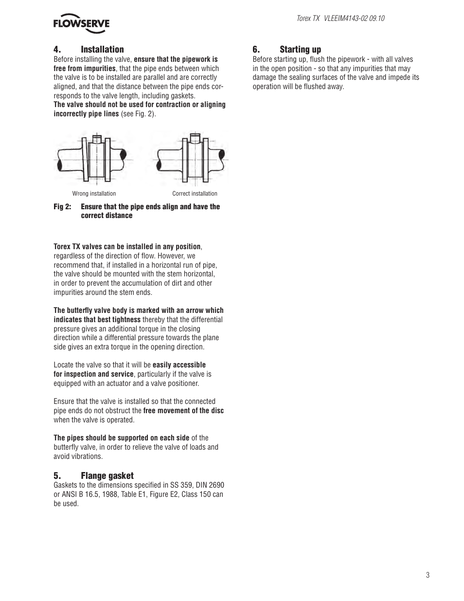 Flowserve Valtek Torex TX IOM User Manual | Page 3 / 10