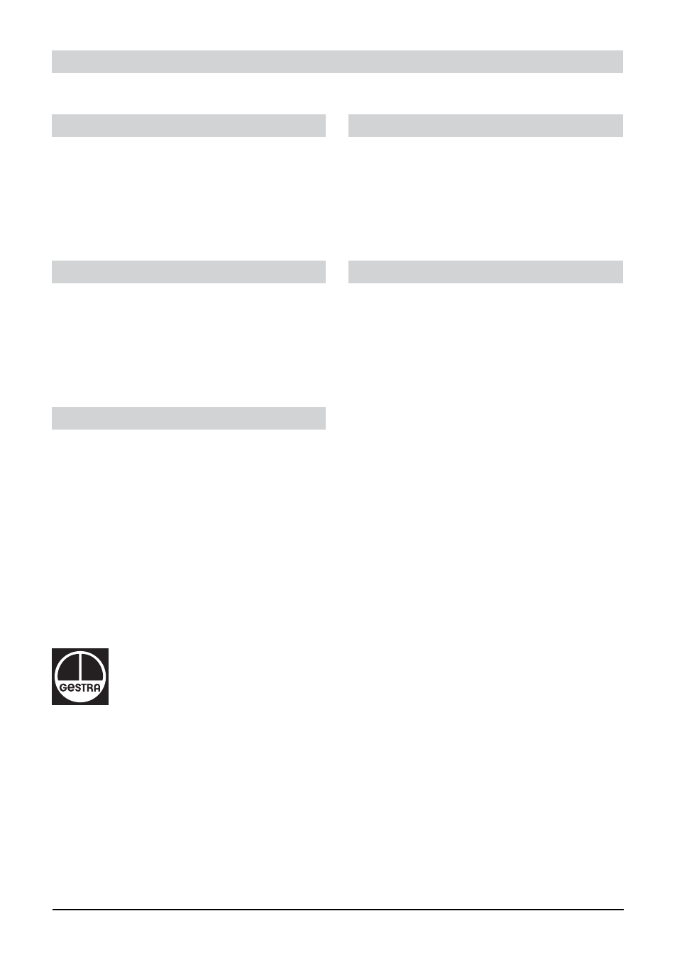 Gestra gmbh | Flowserve CV10 User Manual | Page 7 / 7
