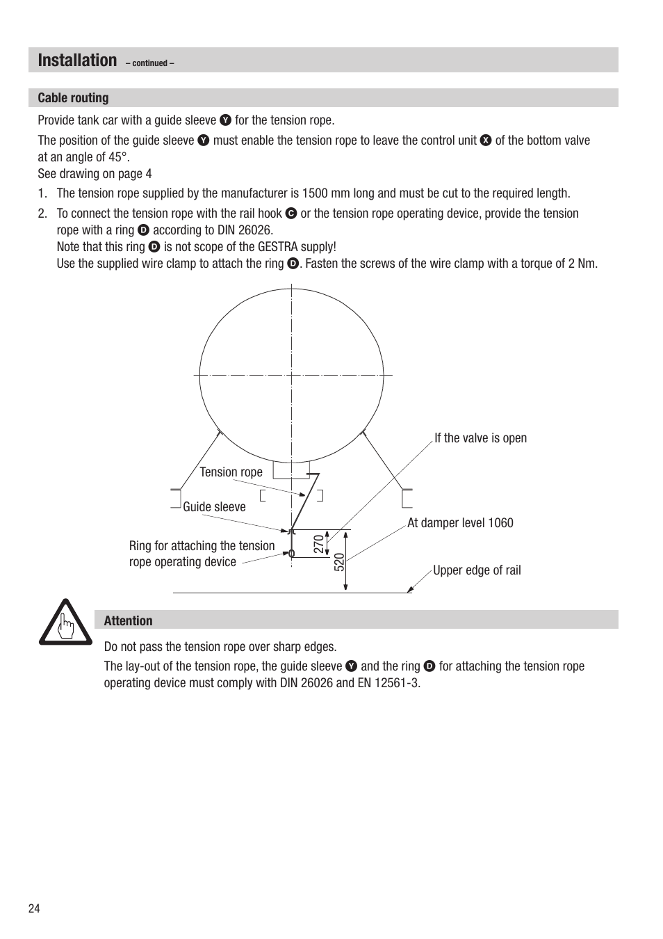 Installation | Flowserve HV 215 User Manual | Page 24 / 44