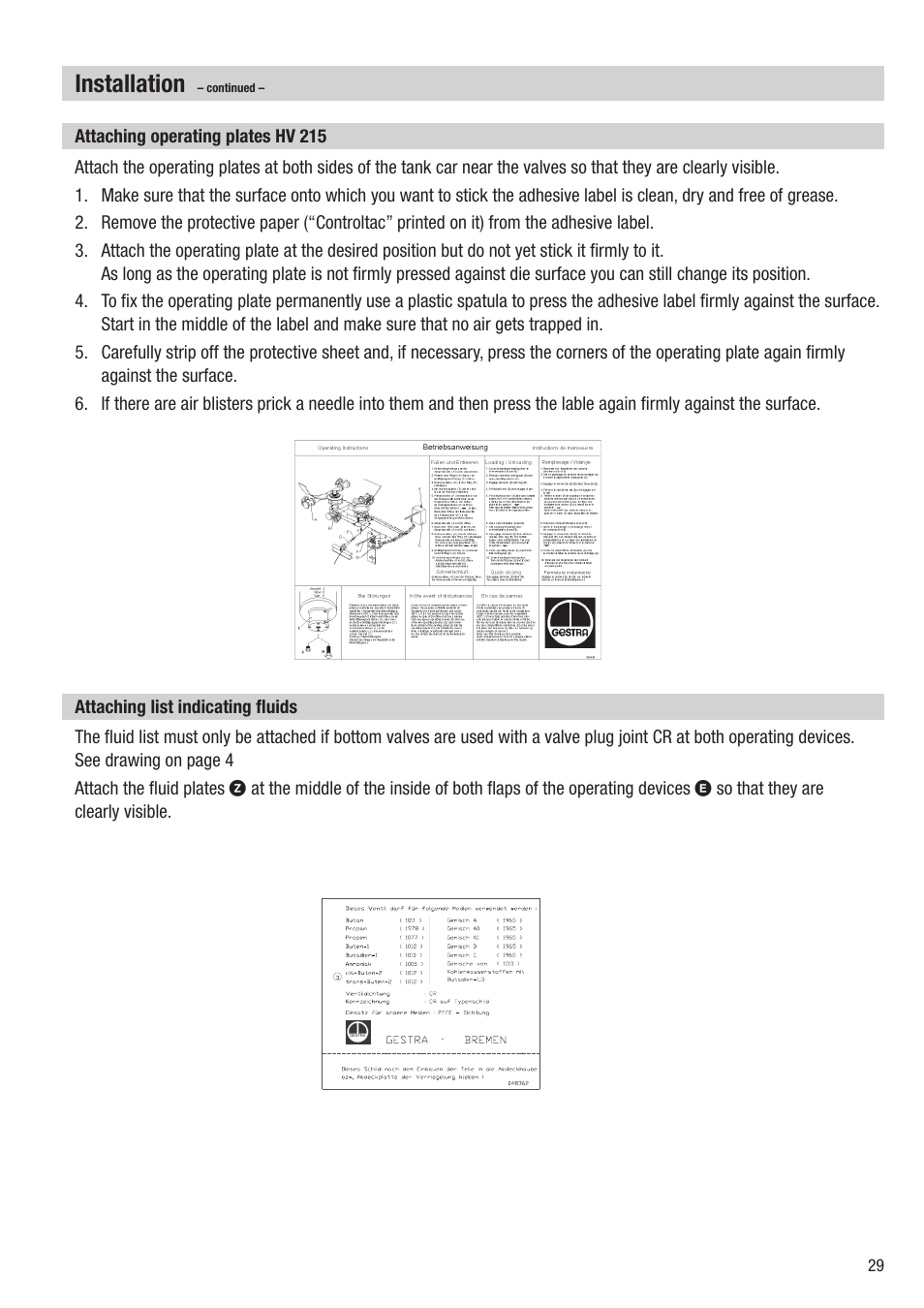 Installation | Flowserve HV 215 User Manual | Page 29 / 44