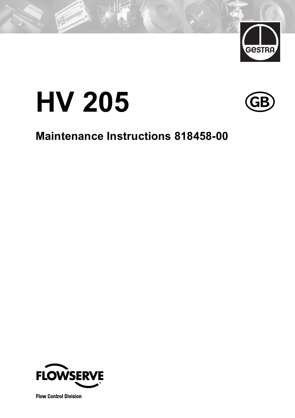 Flowserve HV 205 User Manual | 34 pages