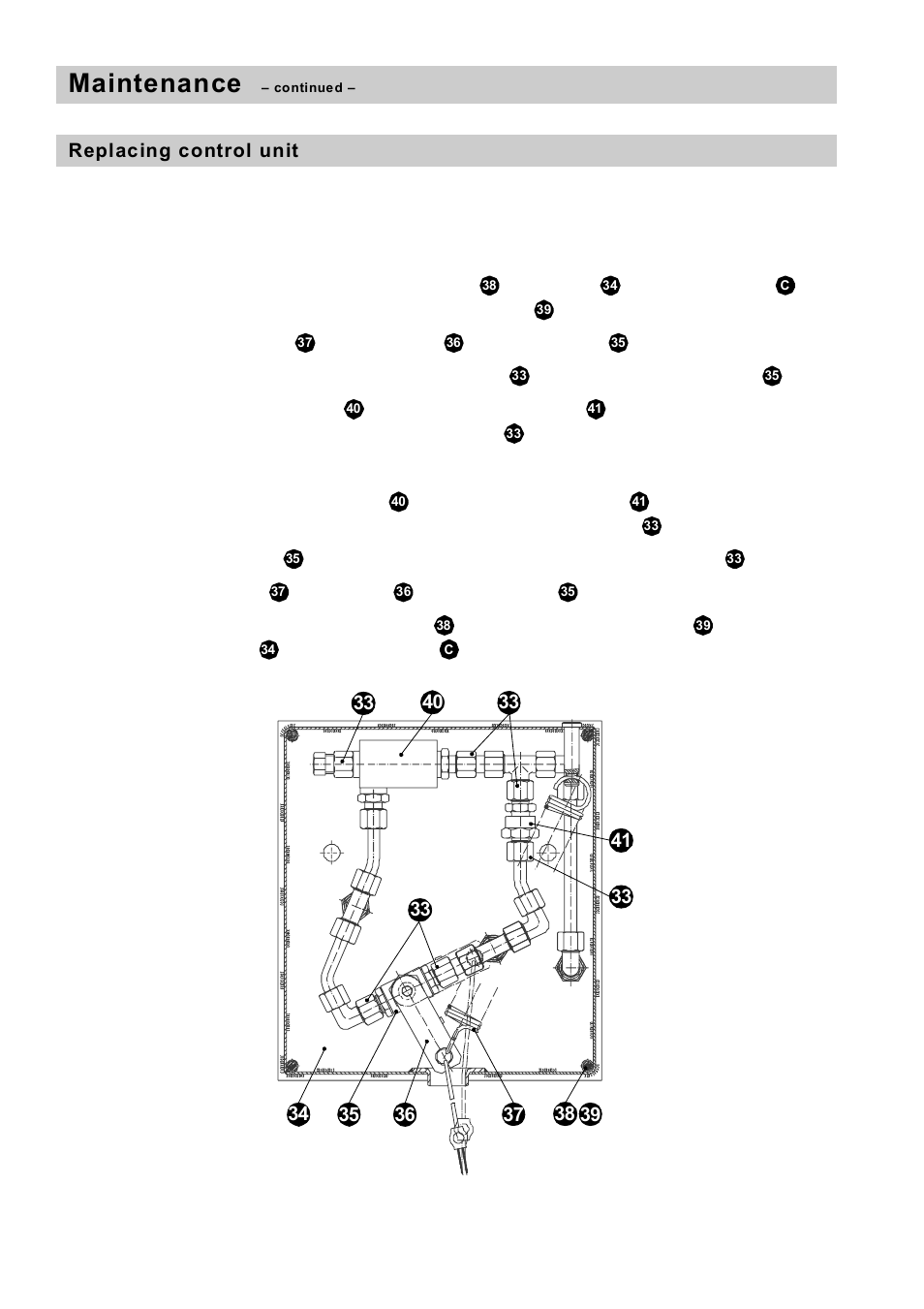 Replacing control unit, Maintenance | Flowserve HV 205 User Manual | Page 26 / 34