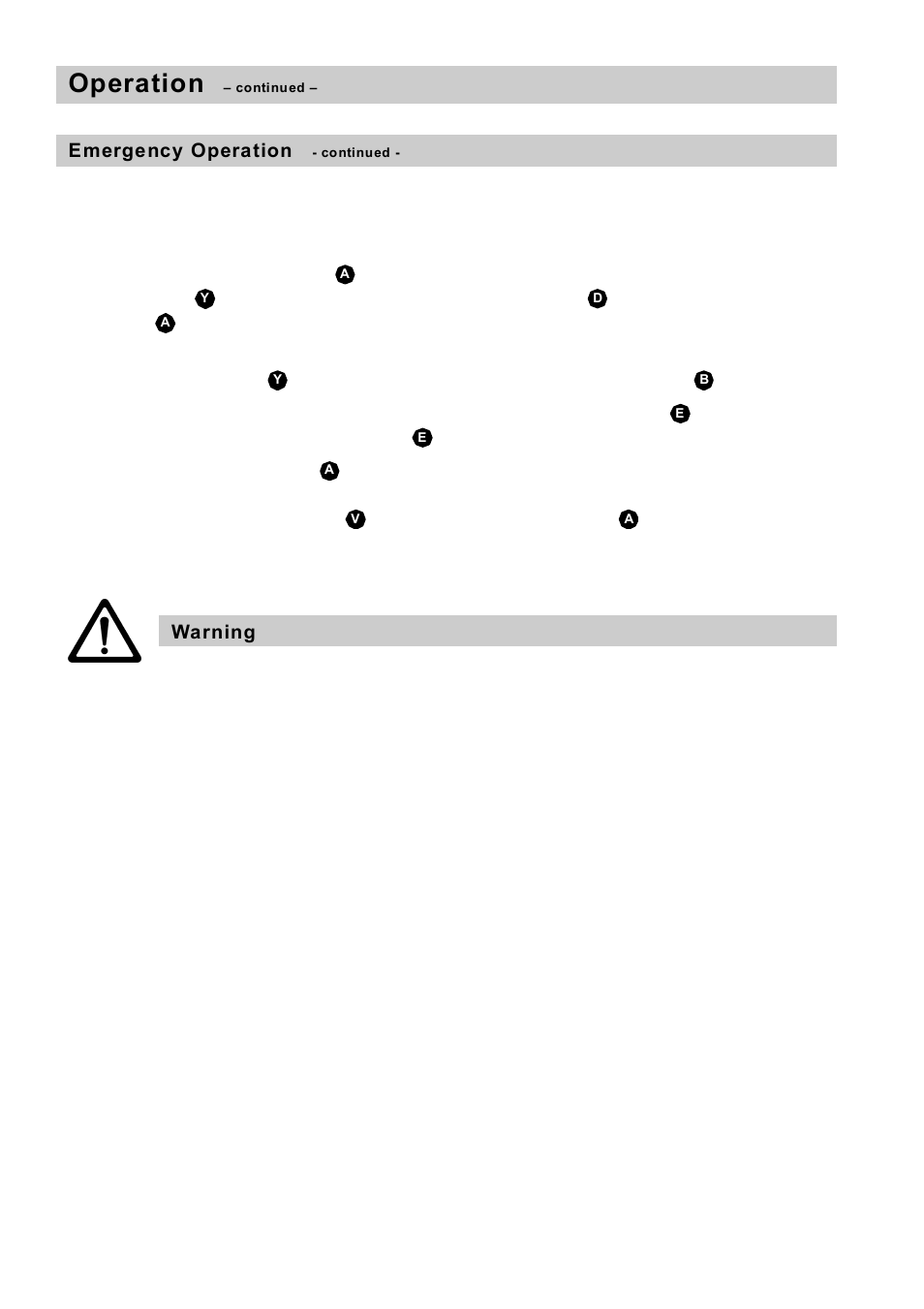 Operation | Flowserve HV 205 User Manual | Page 32 / 34