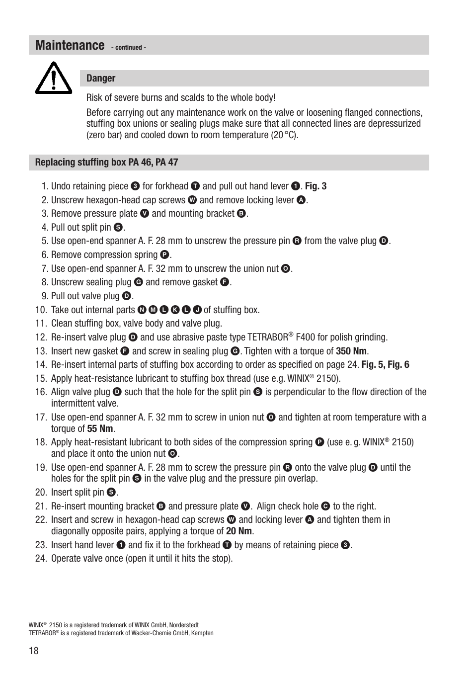 Maintenance | Flowserve PA46 User Manual | Page 18 / 32