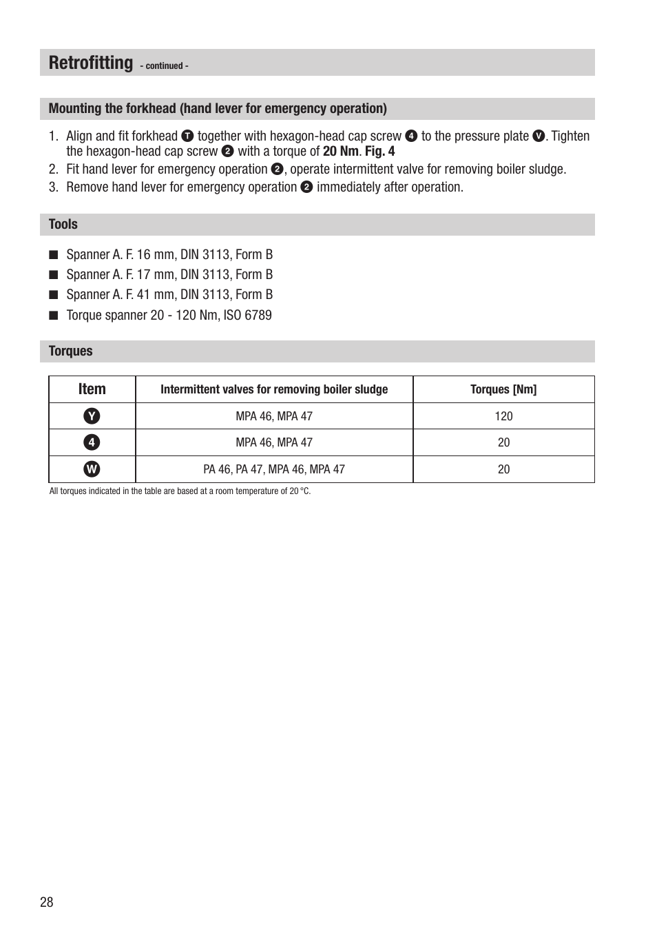 Retrofitting | Flowserve PA46 User Manual | Page 28 / 32