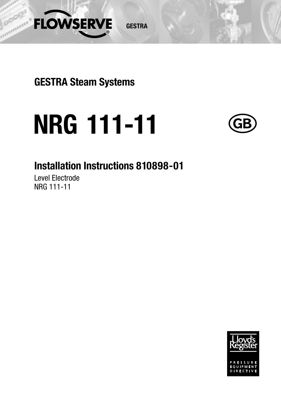Flowserve NRG 111-11 User Manual | 20 pages