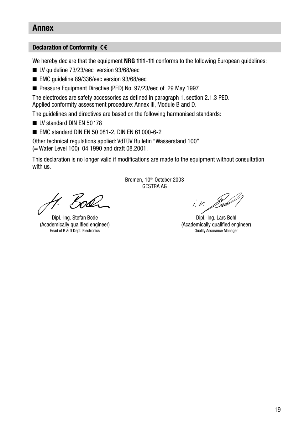 Annex | Flowserve NRG 111-11 User Manual | Page 19 / 20