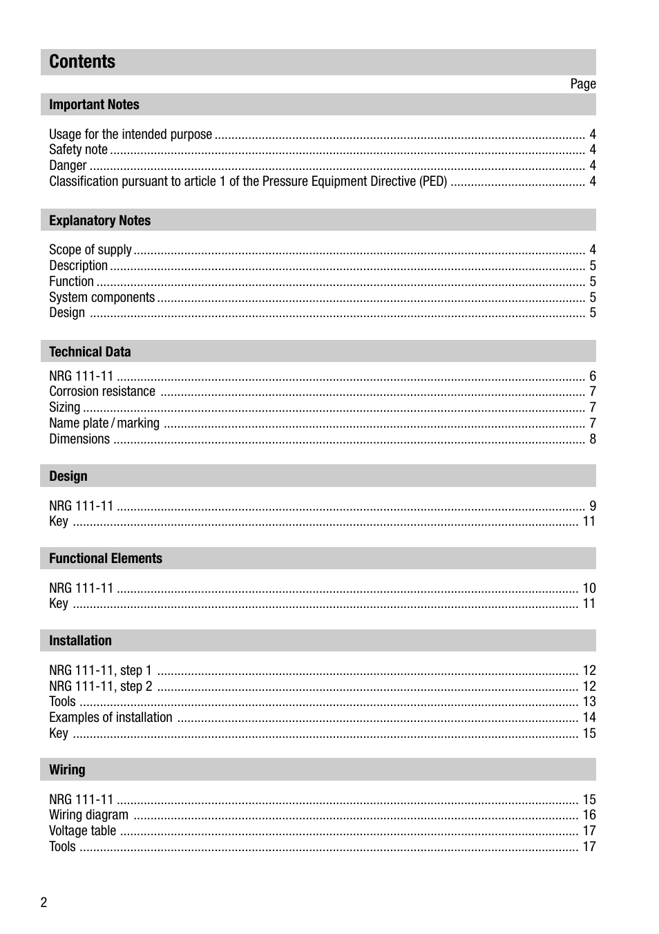 Flowserve NRG 111-11 User Manual | Page 2 / 20