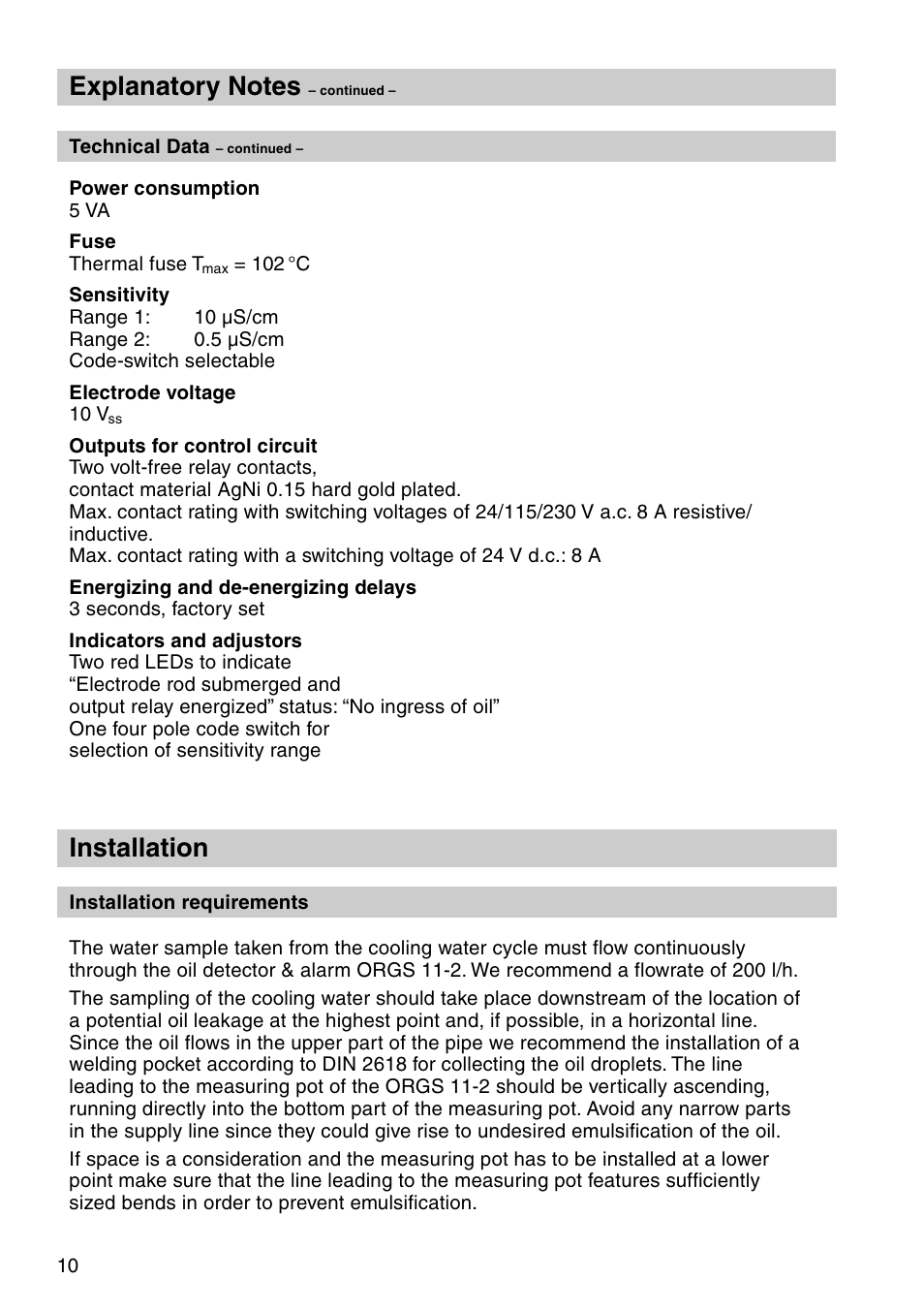 Installation | Flowserve ORGS 11-2 User Manual | Page 10 / 20
