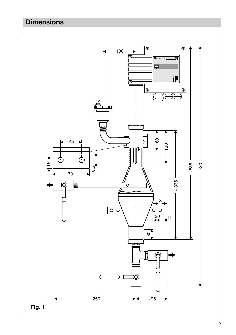 Dimensions | Flowserve ORGS 11-2 User Manual | Page 3 / 20