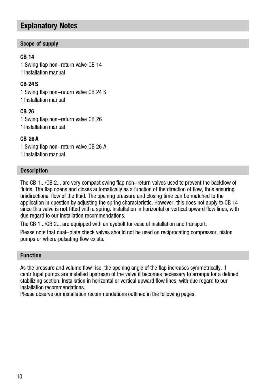Flowserve CB 1 User Manual | Page 10 / 24