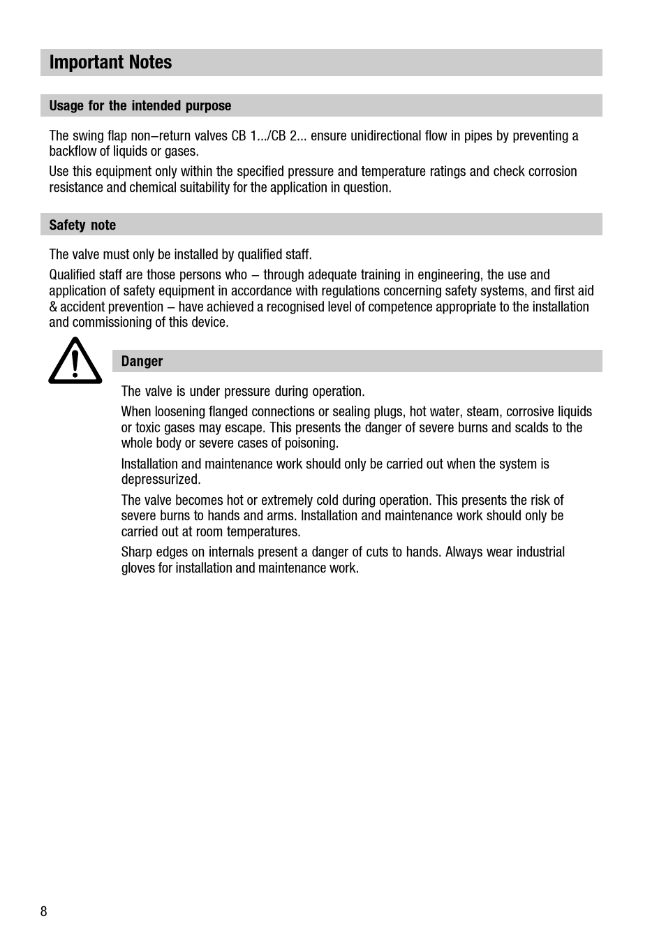 Flowserve CB 1 User Manual | Page 8 / 24