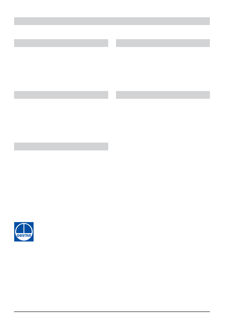 Gestra gmbh | Flowserve BK 15 User Manual | Page 16 / 16