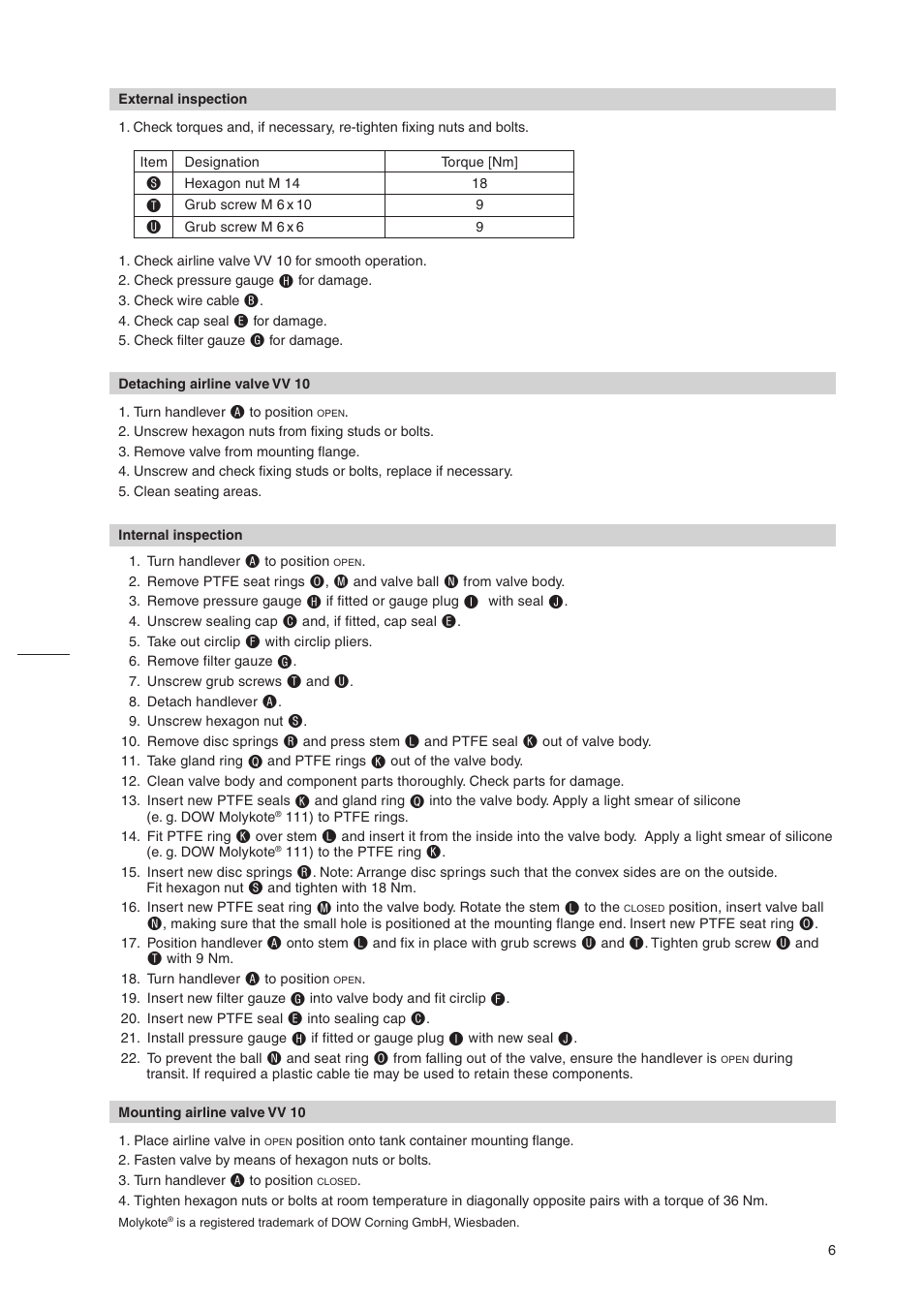 Flowserve VV 10 User Manual | Page 6 / 8