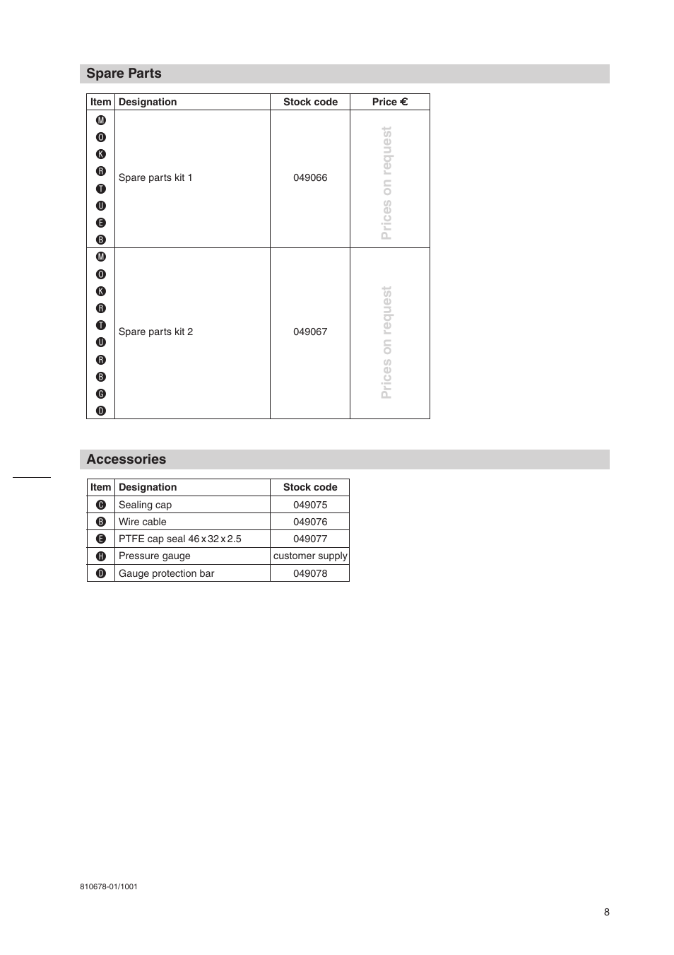 Flowserve VV 10 User Manual | Page 8 / 8