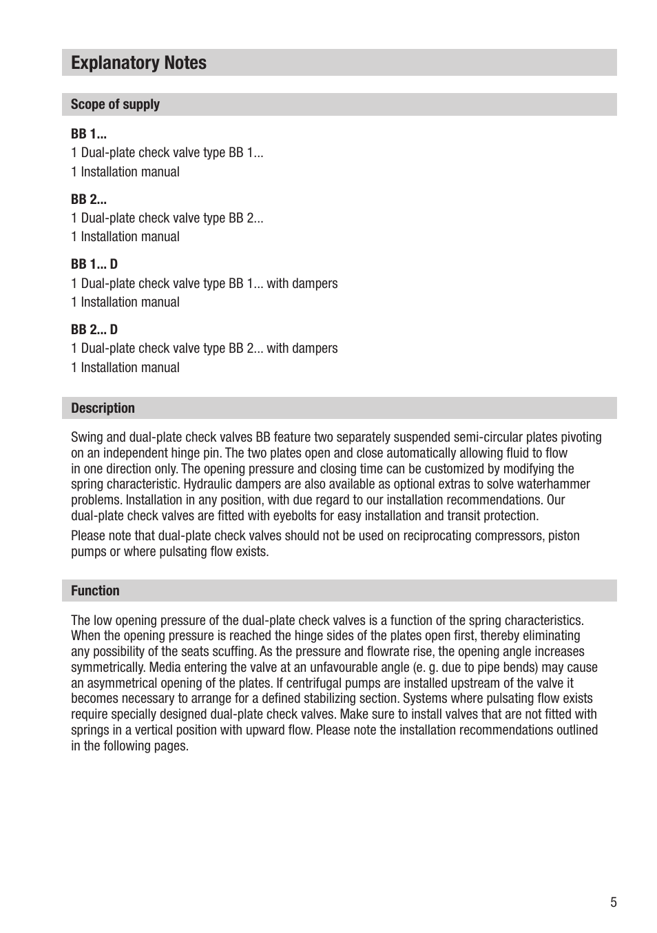 Flowserve BB 1 User Manual | Page 5 / 28