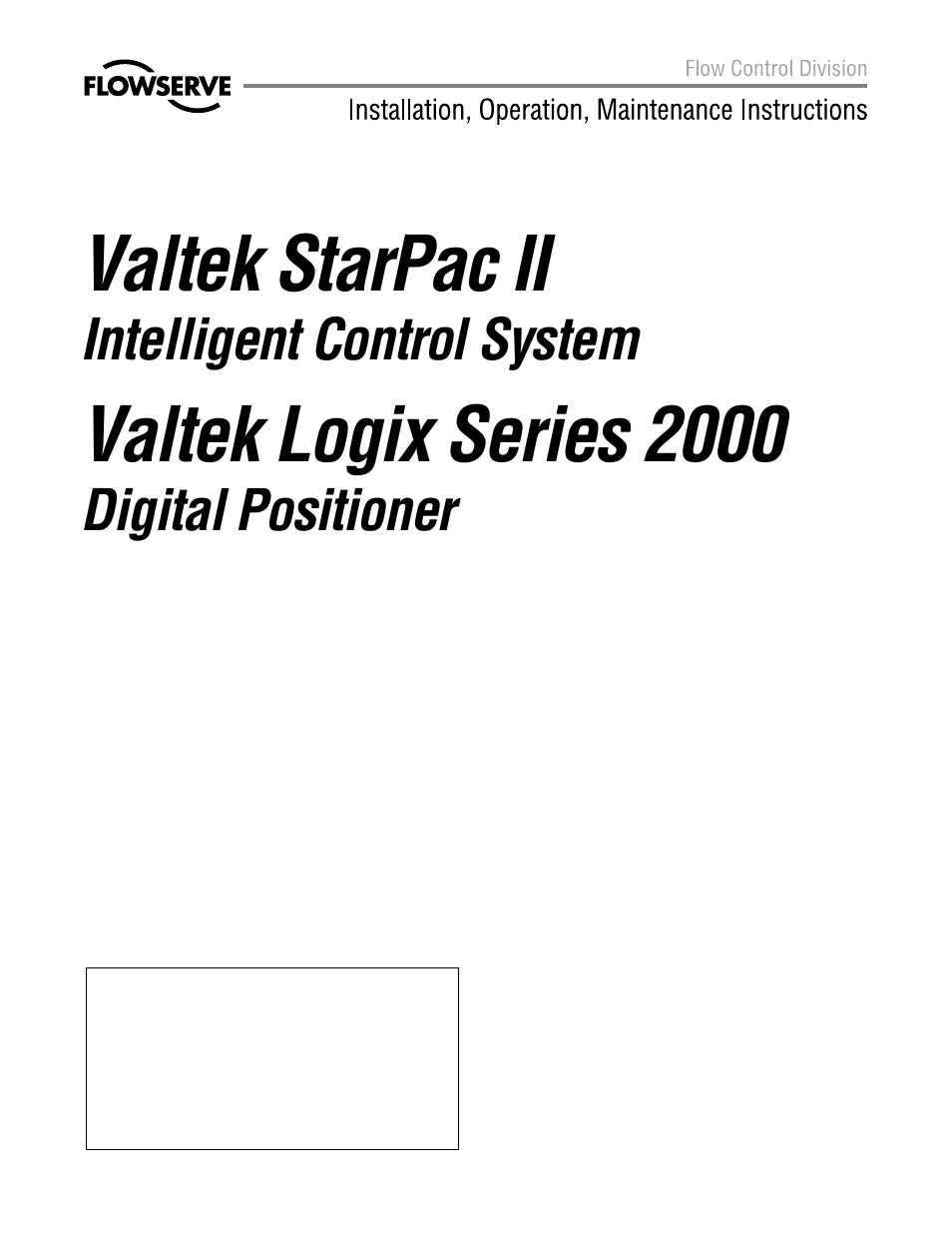 Flowserve 2000 Series Digital Positioner User Manual | 24 pages