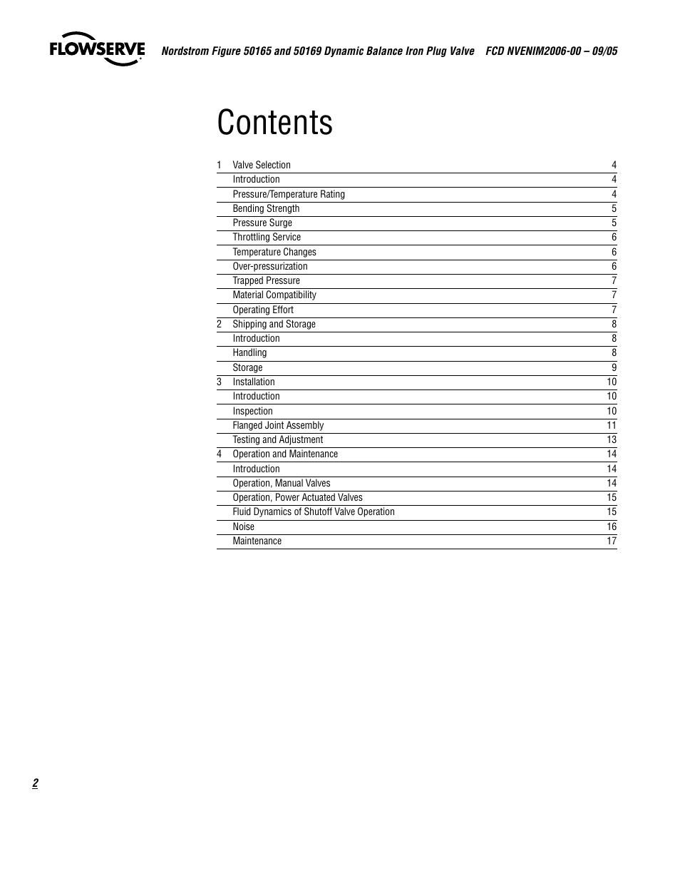 Flowserve 50165 Nordstrom Figure User Manual | Page 2 / 40