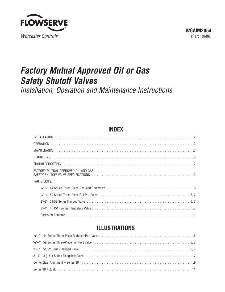 Flowserve Factory Mutual Approved Oil or Gas Safety Shutoff Valve User Manual | 16 pages
