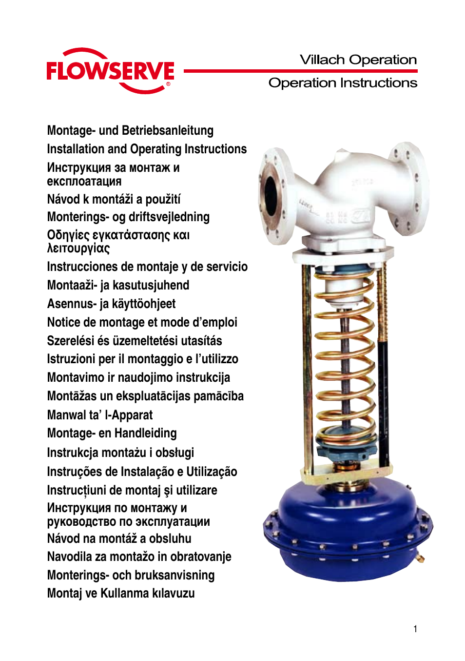 Flowserve Selfacting pressure regulator User Manual | 248 pages