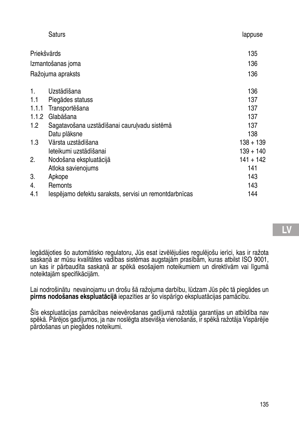 Flowserve Selfacting pressure regulator User Manual | Page 135 / 248