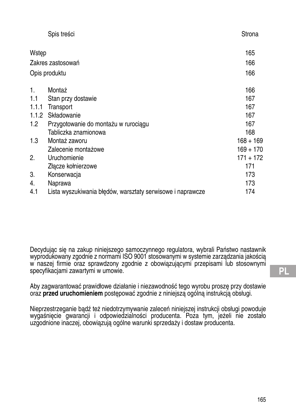 Flowserve Selfacting pressure regulator User Manual | Page 165 / 248