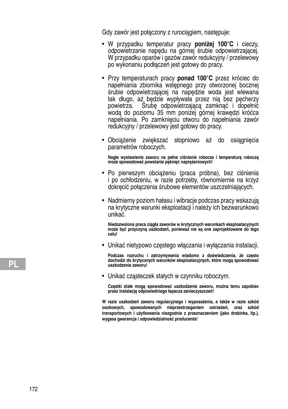 Flowserve Selfacting pressure regulator User Manual | Page 172 / 248