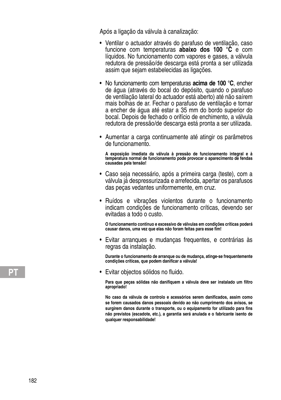 Flowserve Selfacting pressure regulator User Manual | Page 182 / 248