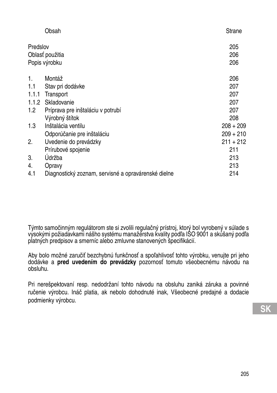 Flowserve Selfacting pressure regulator User Manual | Page 205 / 248