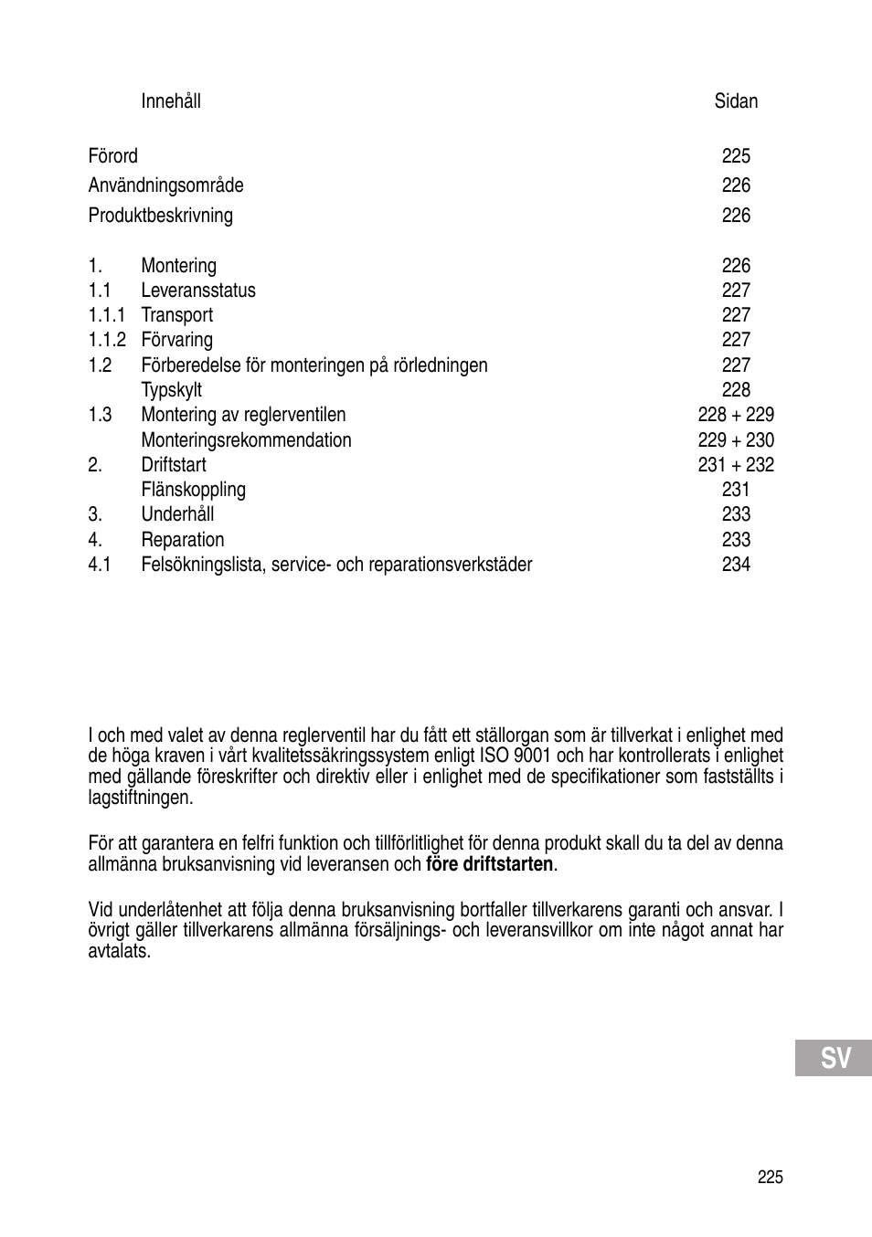 Flowserve Selfacting pressure regulator User Manual | Page 225 / 248