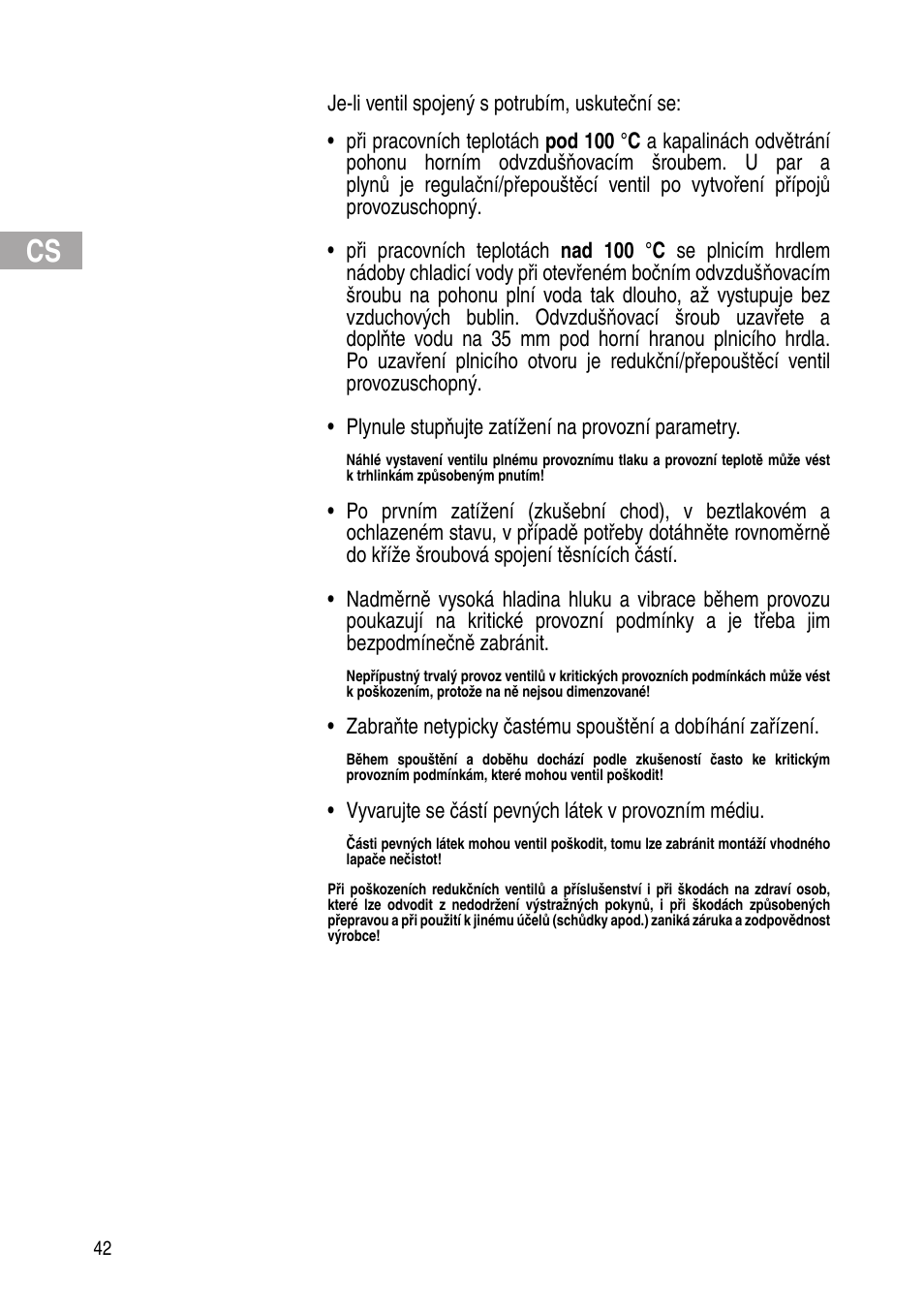 Flowserve Selfacting pressure regulator User Manual | Page 42 / 248