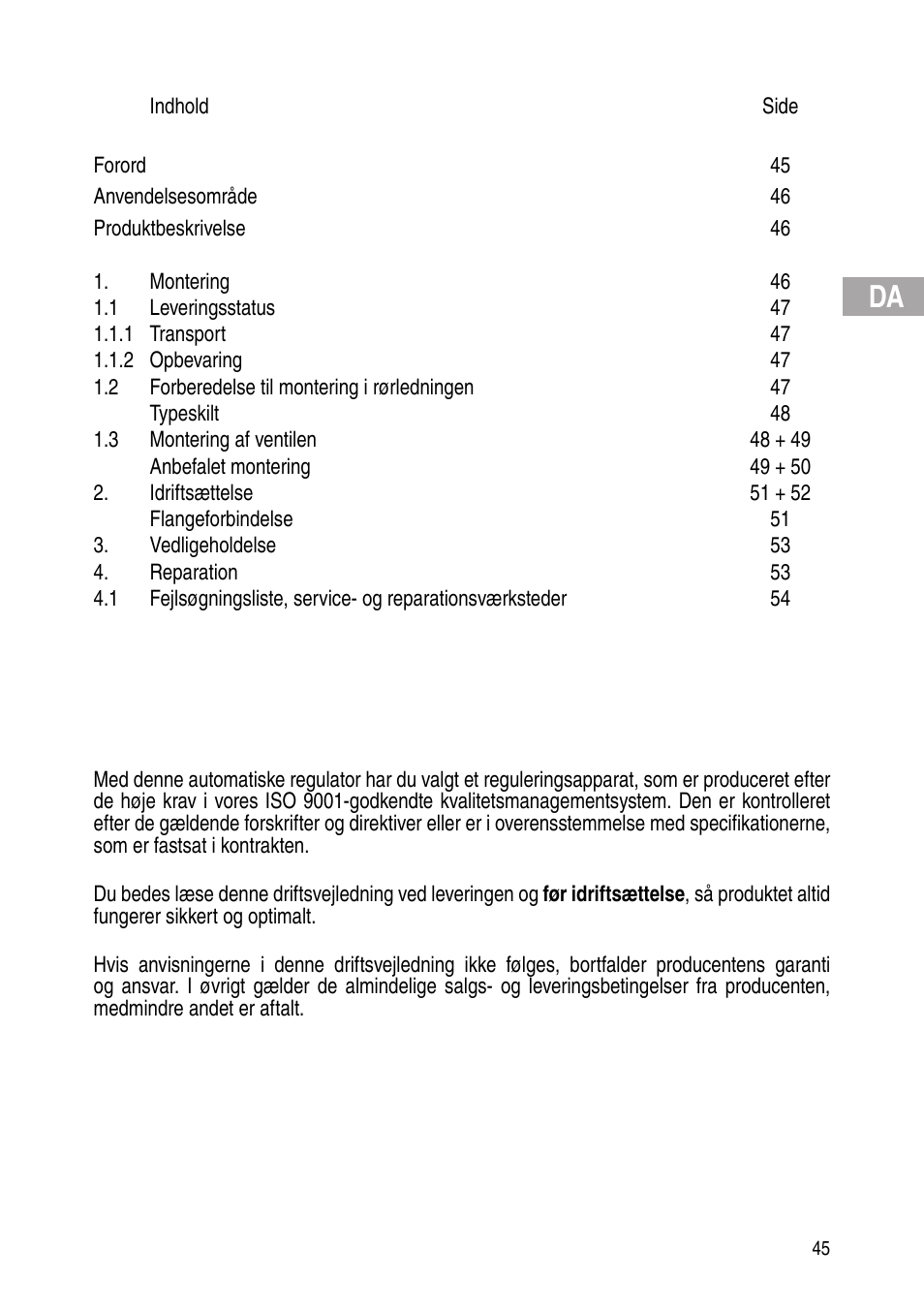 Flowserve Selfacting pressure regulator User Manual | Page 45 / 248