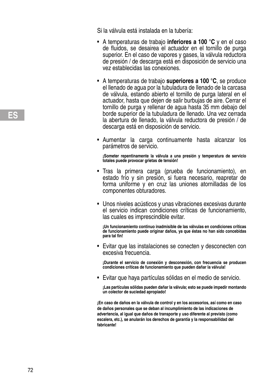 Flowserve Selfacting pressure regulator User Manual | Page 72 / 248