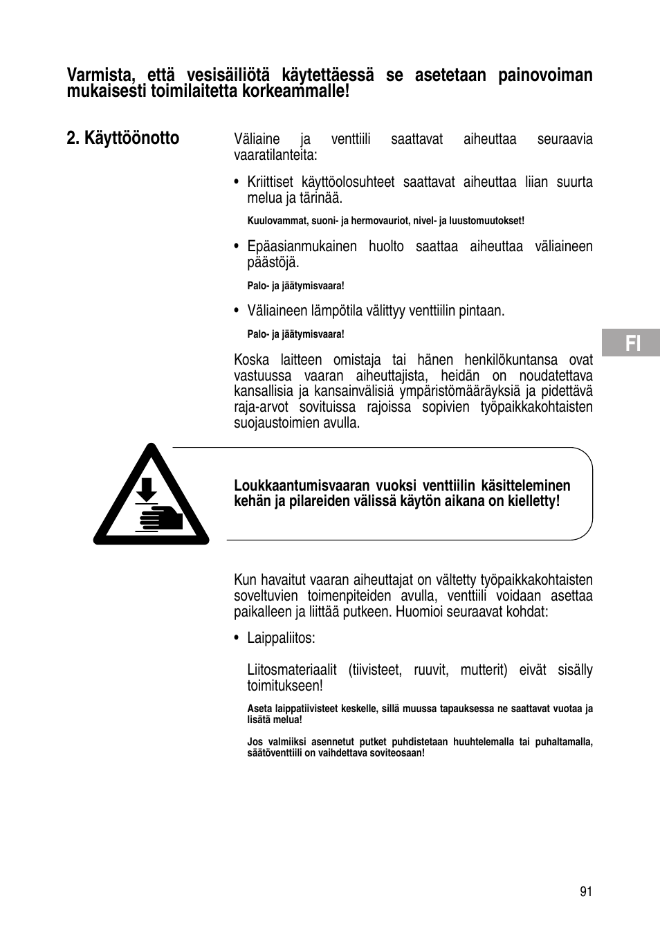 Flowserve Selfacting pressure regulator User Manual | Page 91 / 248