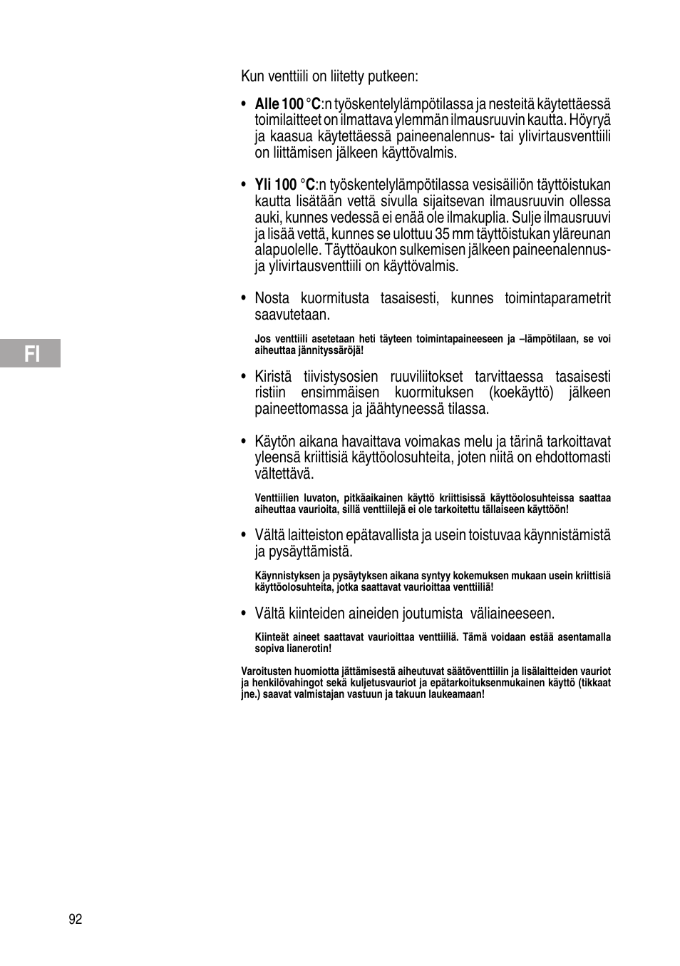 Flowserve Selfacting pressure regulator User Manual | Page 92 / 248