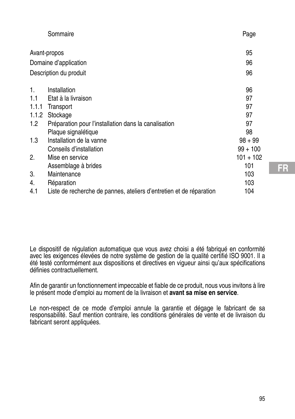 Flowserve Selfacting pressure regulator User Manual | Page 95 / 248