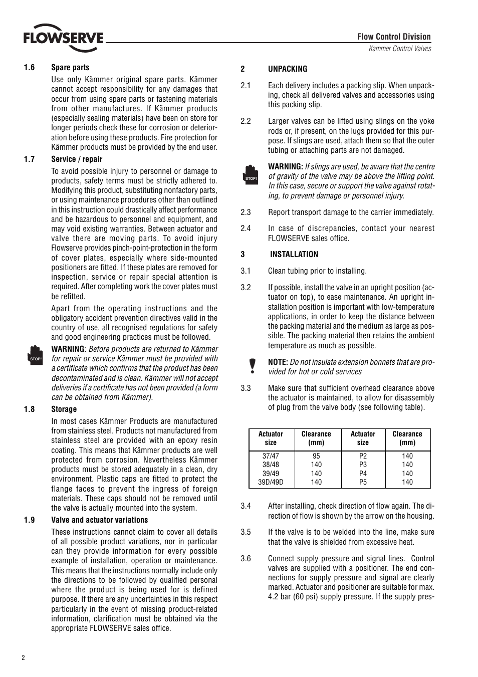 Flowserve 035 000 Series User Manual | Page 2 / 8