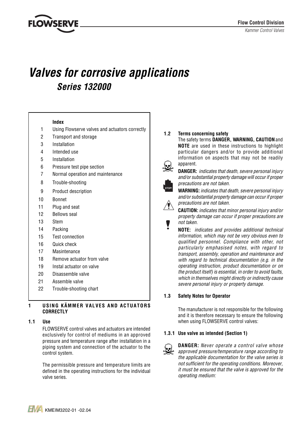 Flowserve 132000 Series User Manual | 12 pages