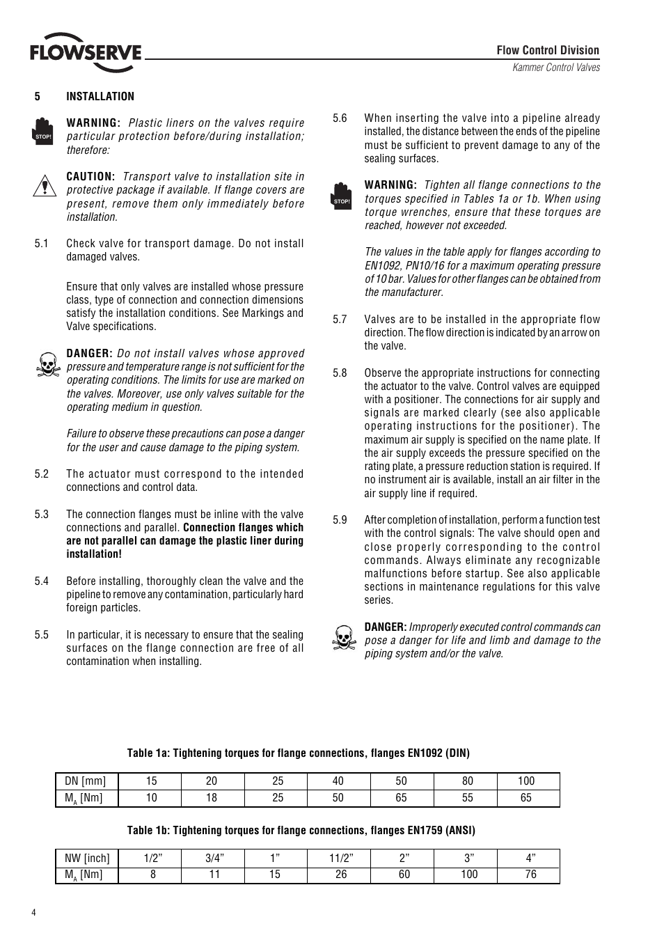 Flowserve 132000 Series User Manual | Page 4 / 12