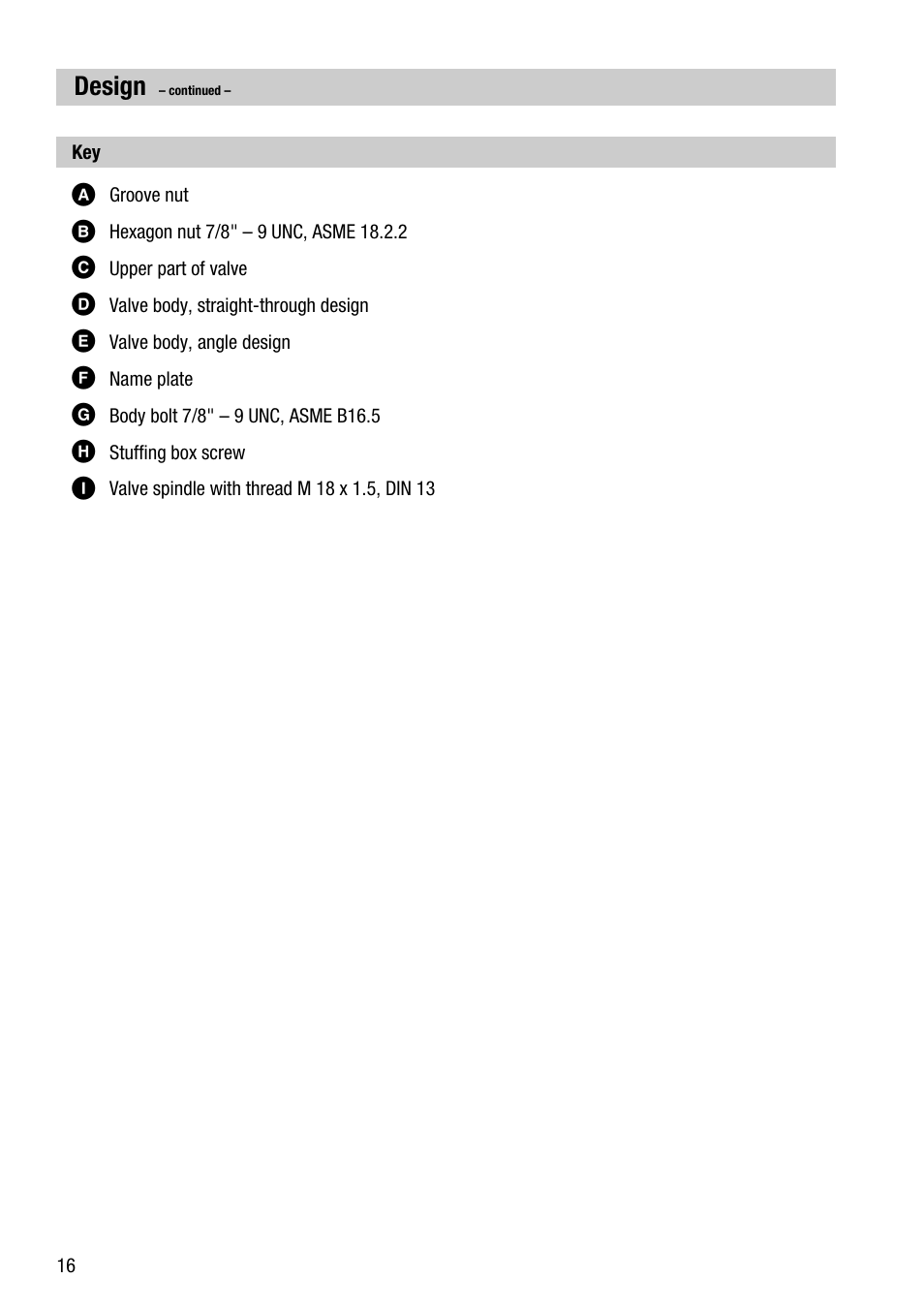 Design | Flowserve ZK 313 ASME User Manual | Page 16 / 20