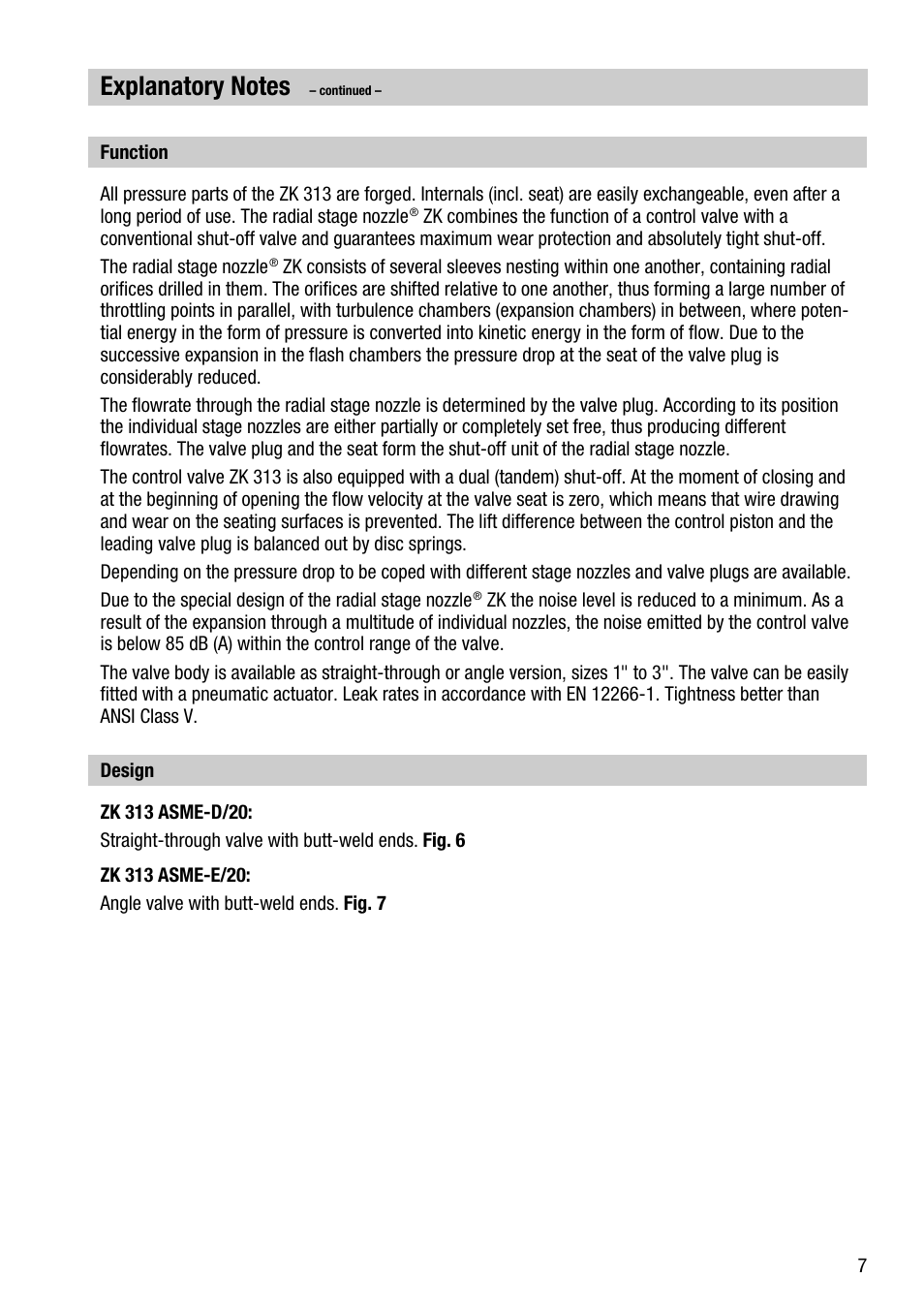 Flowserve ZK 313 ASME User Manual | Page 7 / 20