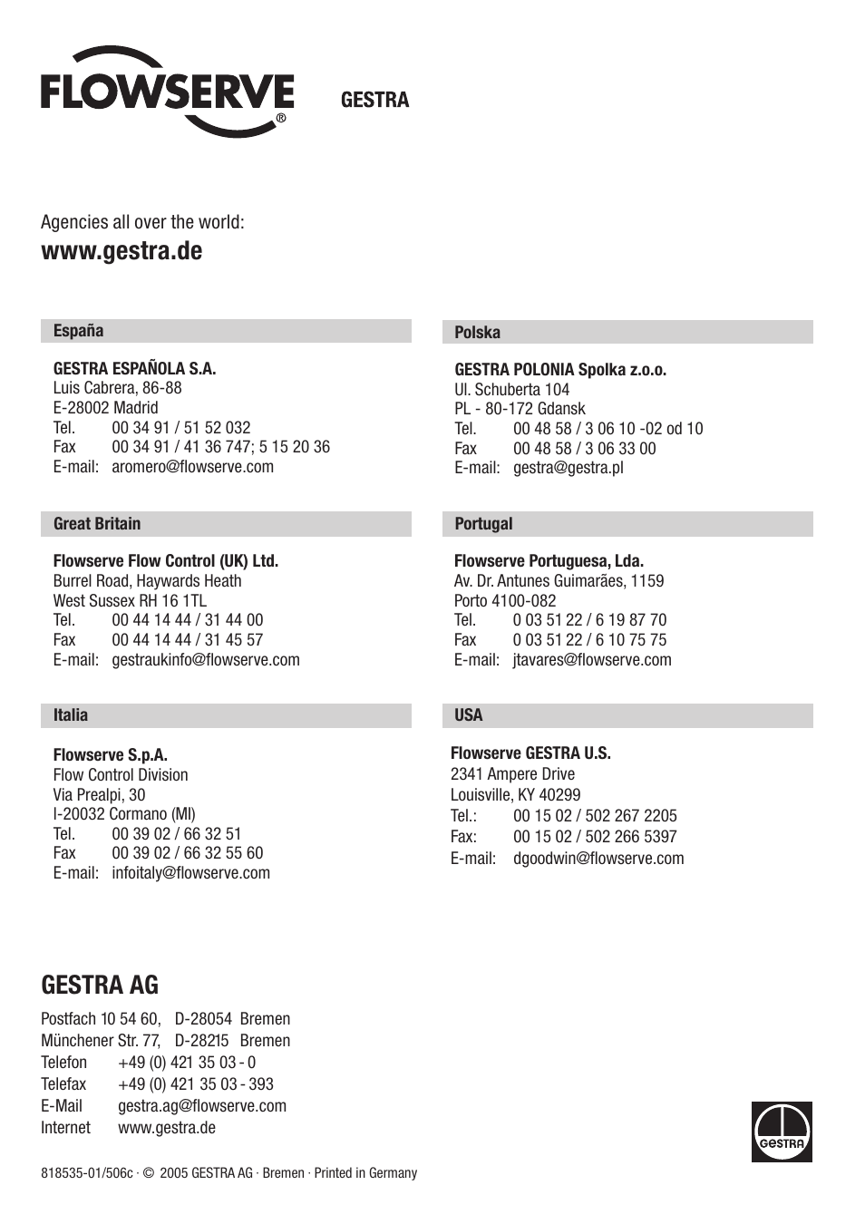 Flowserve VKP 40Ex User Manual | Page 24 / 24