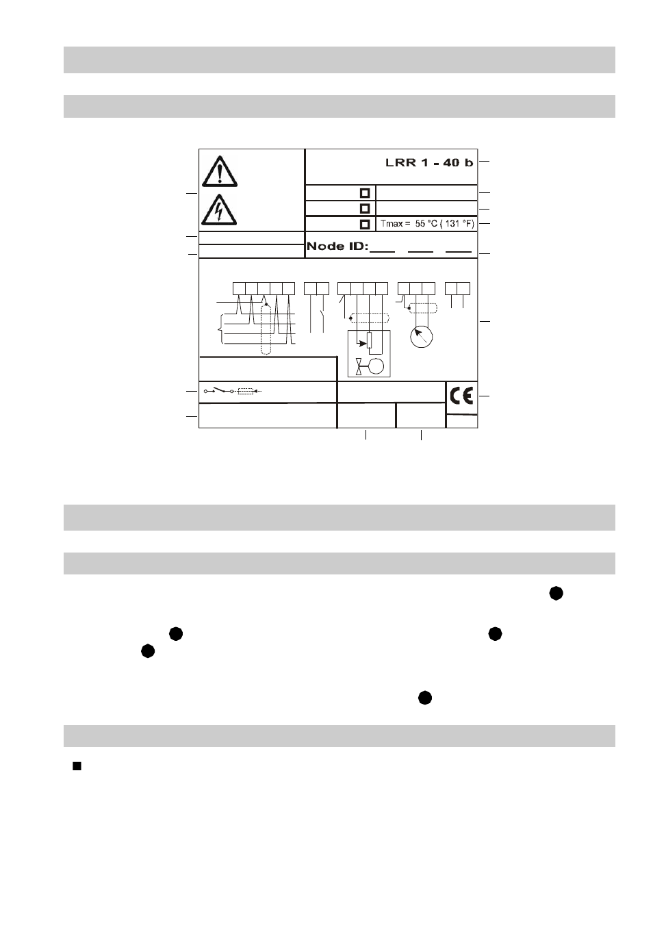 Name plate, Installation, Control unit lrr 1- 40 | Tools, Control unit lrr 1- 40 tools, Fig. 3, Temperature range | Flowserve LRR1-40 TDS Control Unit User Manual | Page 13 / 38