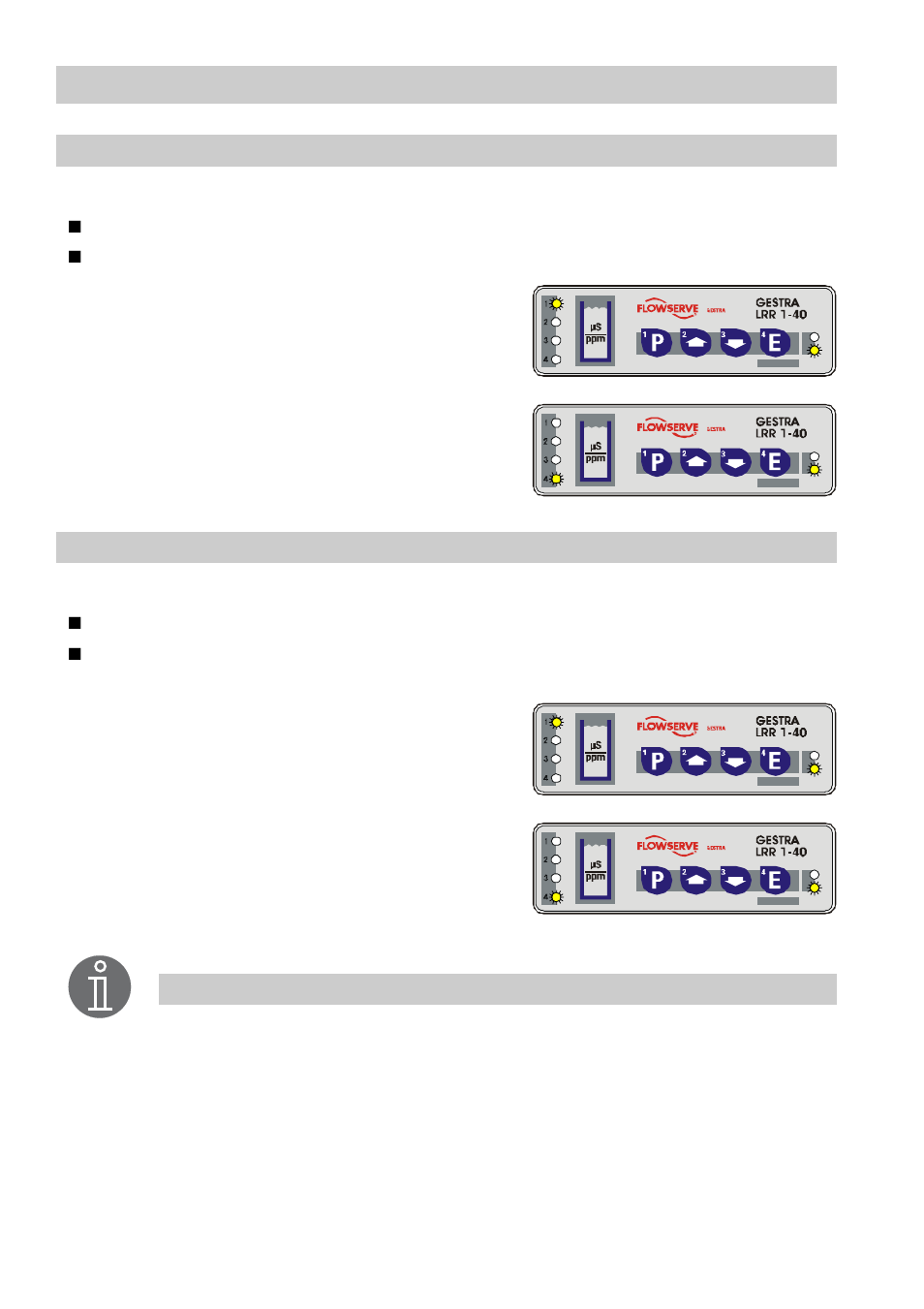 Max limit / min limit, Operation | Flowserve LRR1-40 TDS Control Unit User Manual | Page 24 / 38