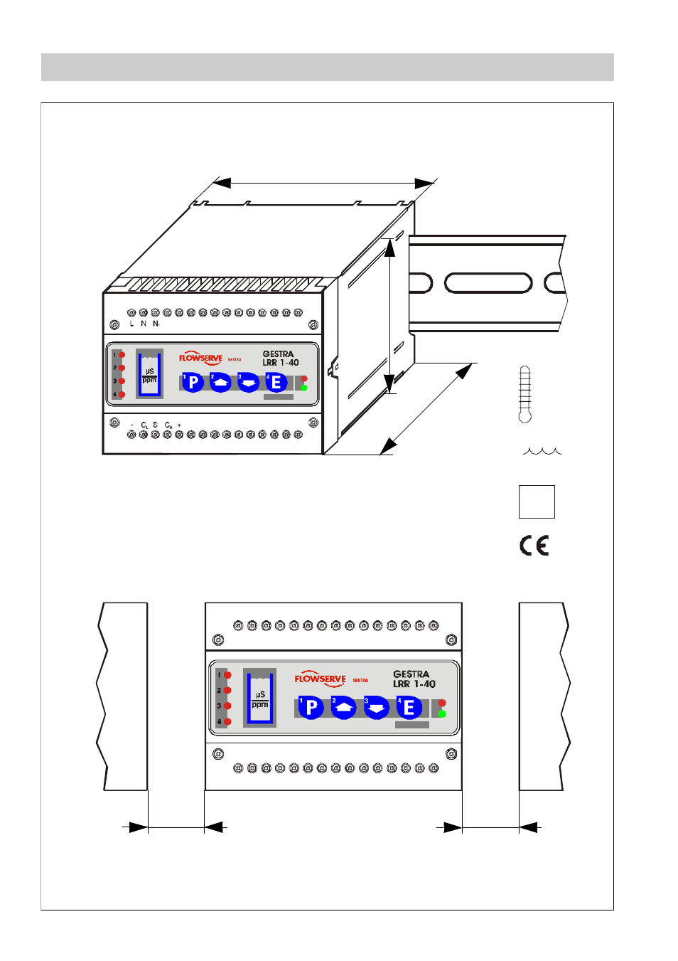 Examples of installation, Fig. 9, Fig. 10 | Max 55°c max 95, Ip 20 | Flowserve LRR1-40 TDS Control Unit User Manual | Page 36 / 38