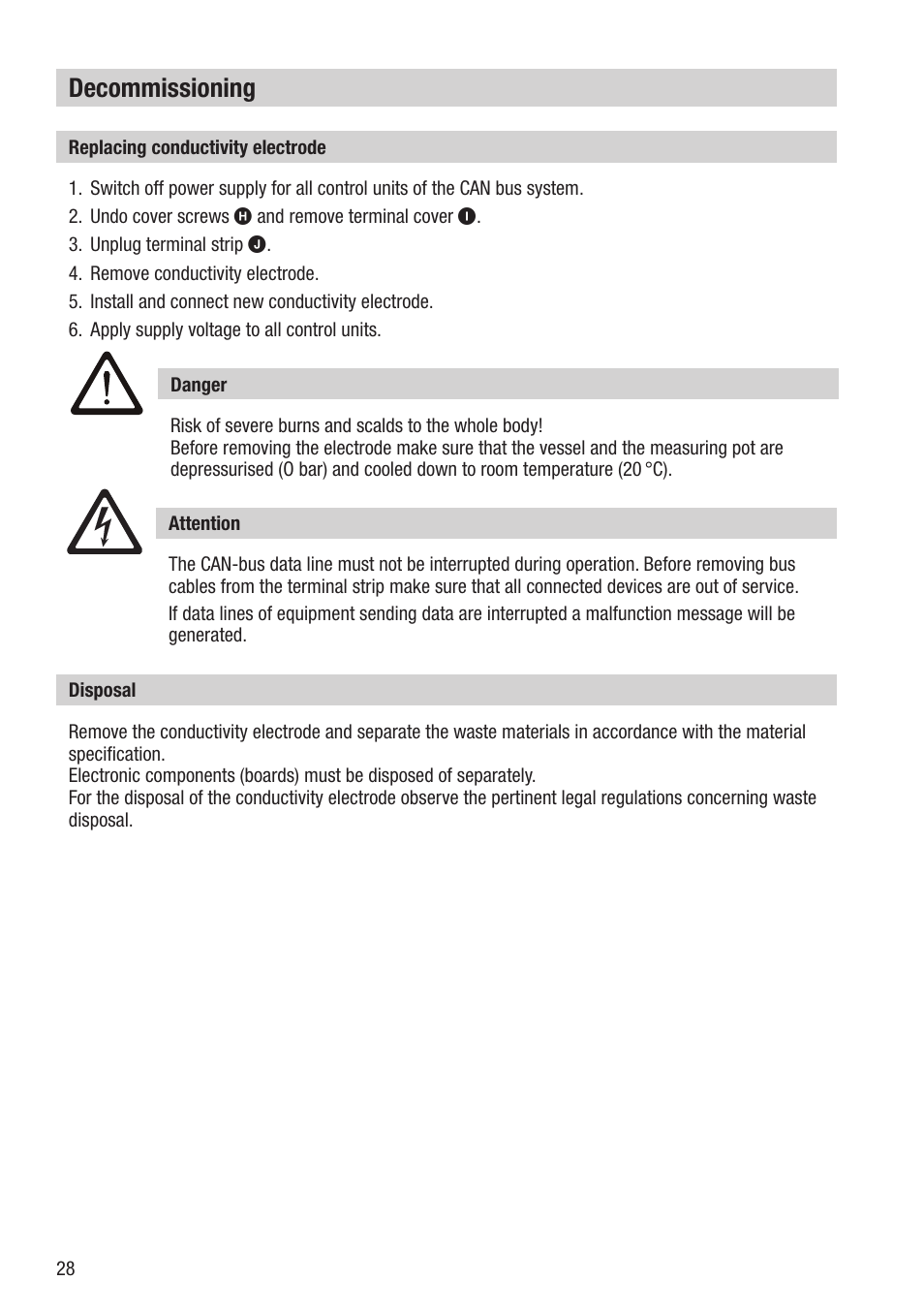 Decommissioning | Flowserve LRG 16-40 User Manual | Page 28 / 36