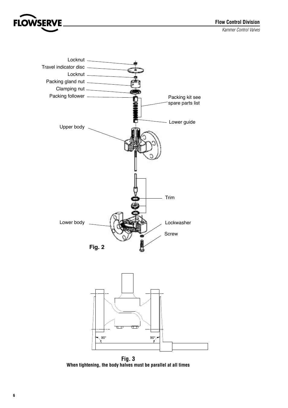 Flowserve 020000 Series Kämmer Split Body Valves User Manual | Page 6 / 8