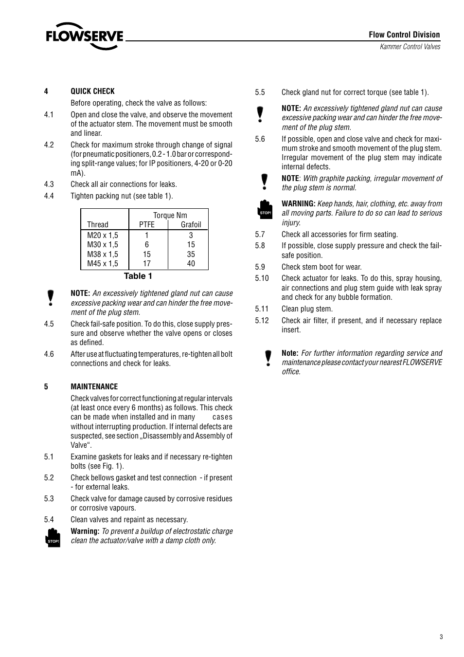 Flowserve 2 Series P5 Type User Manual | Page 3 / 8