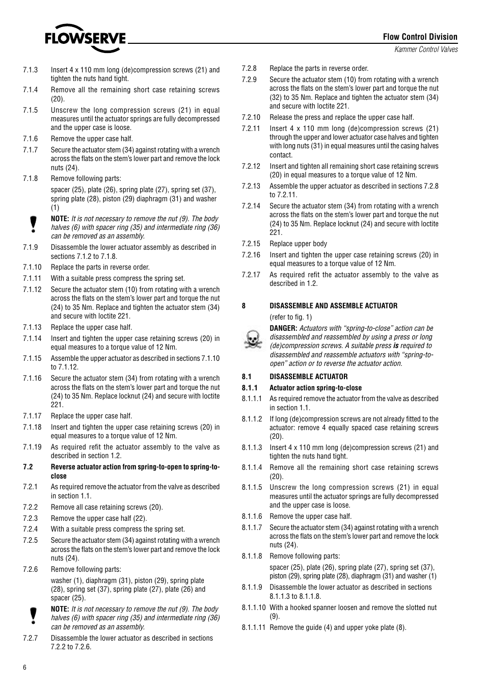 Flowserve 2 Series P5 Type User Manual | Page 6 / 8